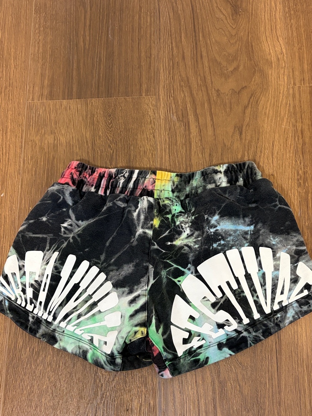 Dreamville Festival | Tie Dye Fanned Out Logo Gym shorts Women Size S‎ Merch